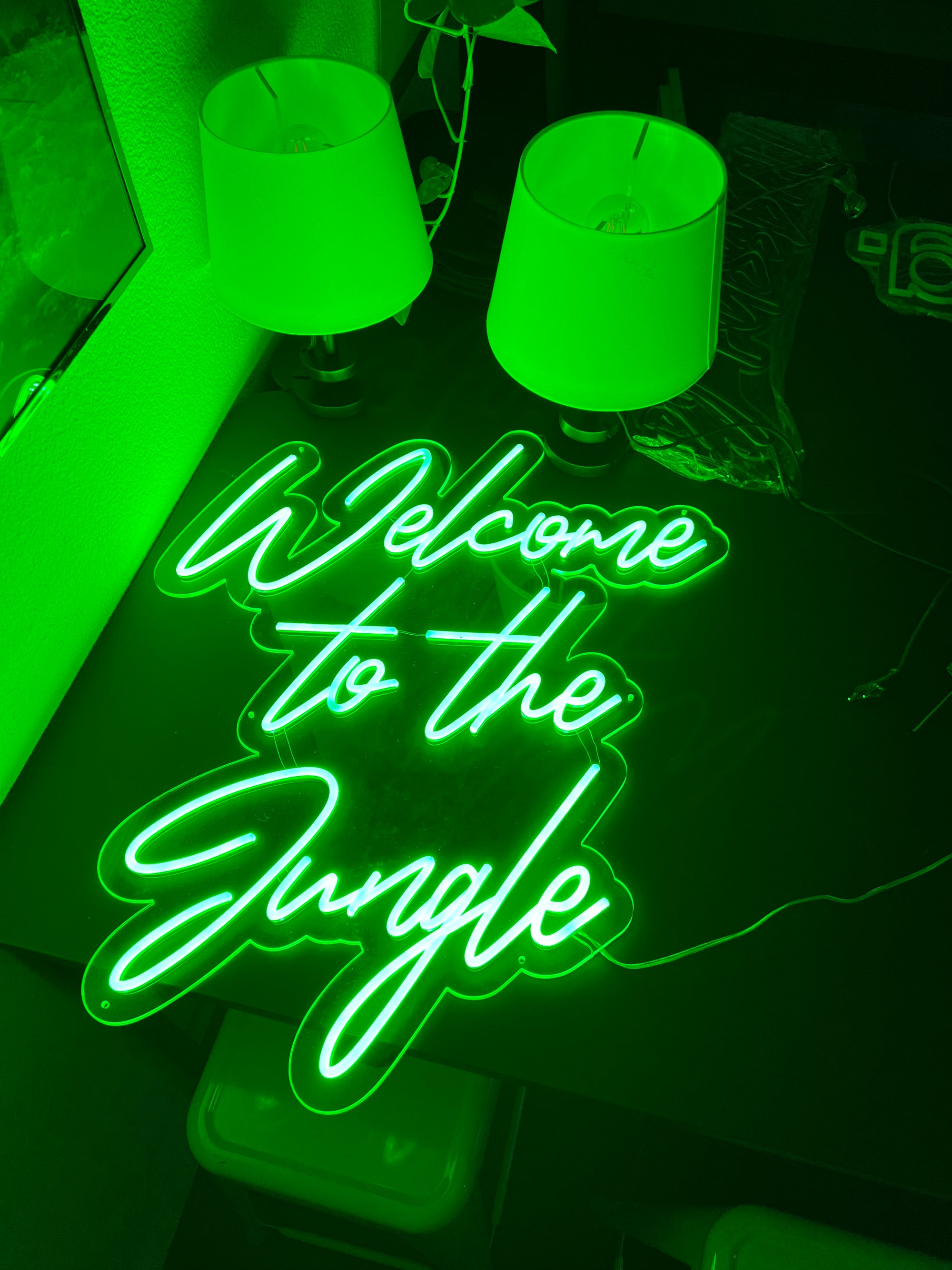«Welcome to the Jungle» – LED Neon Sign